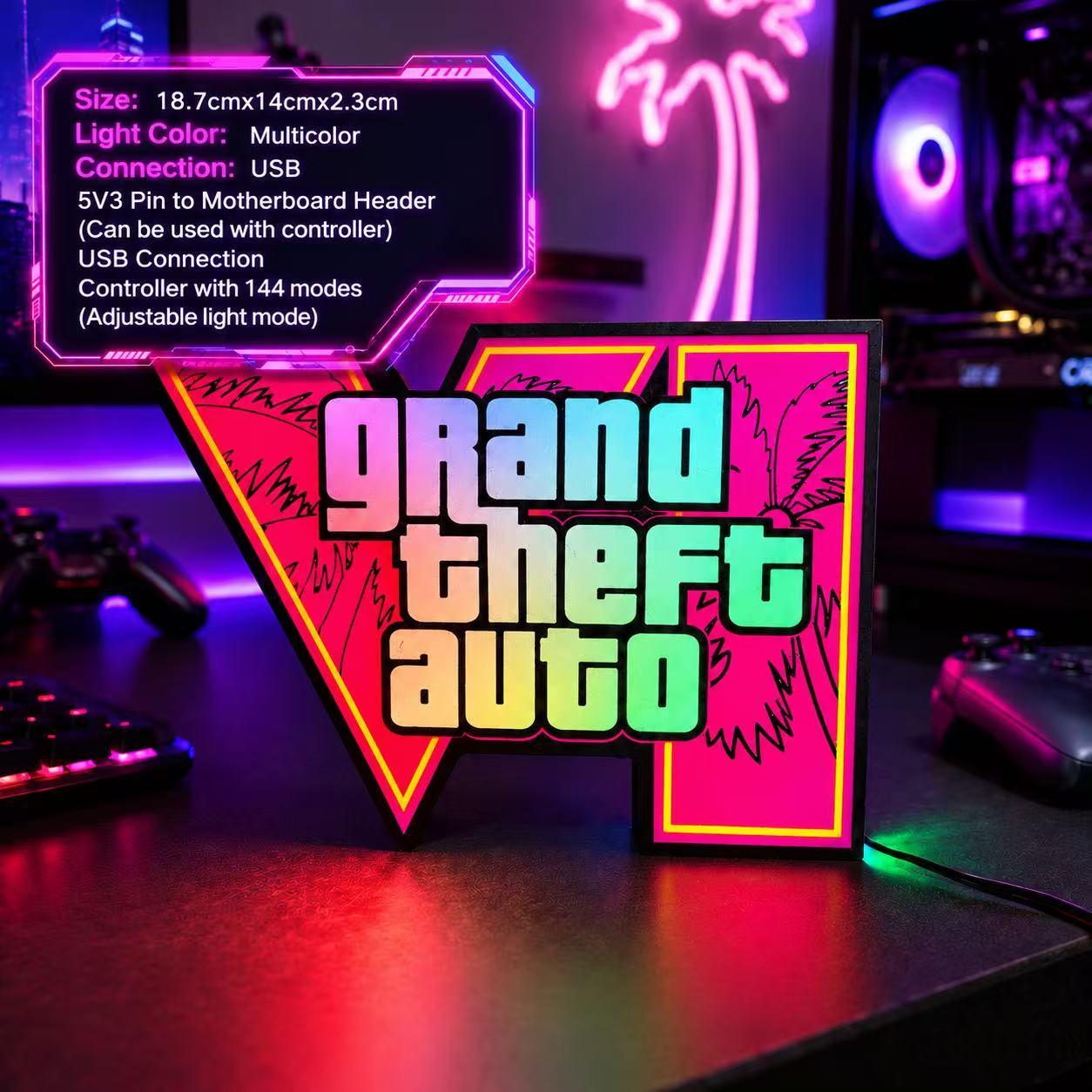 Desk Setup Lamp - إضاءة محيطية جديدة لعام 2026 GTA