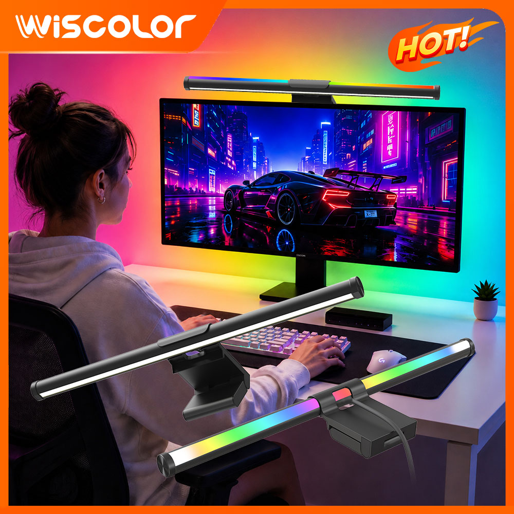Setup Desk Monitor - شريط إضاءة واي فاي للشاشة، مصباح