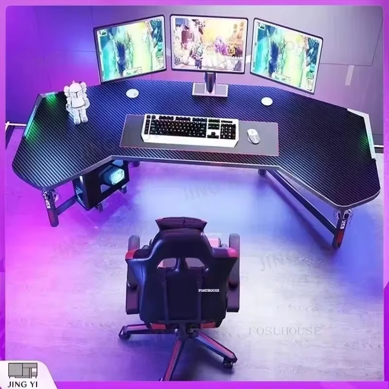 Desk Setup L Shaped - مكتب ألعاب احترافي، مكتب كمبيوتر مريح
