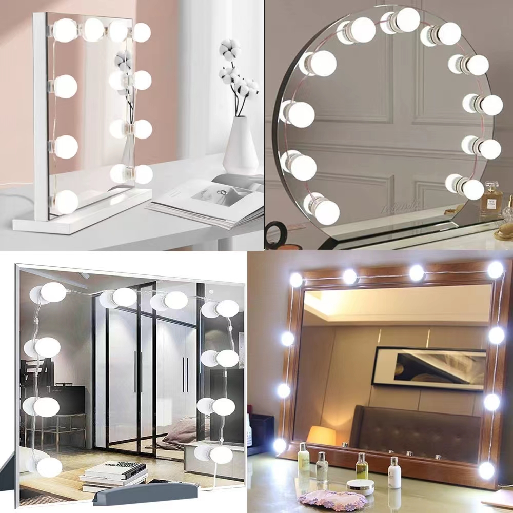 LED ضوء لصق مرآة ماكياج مصابيح - مراجعة Desk Setup Lamp وسعره