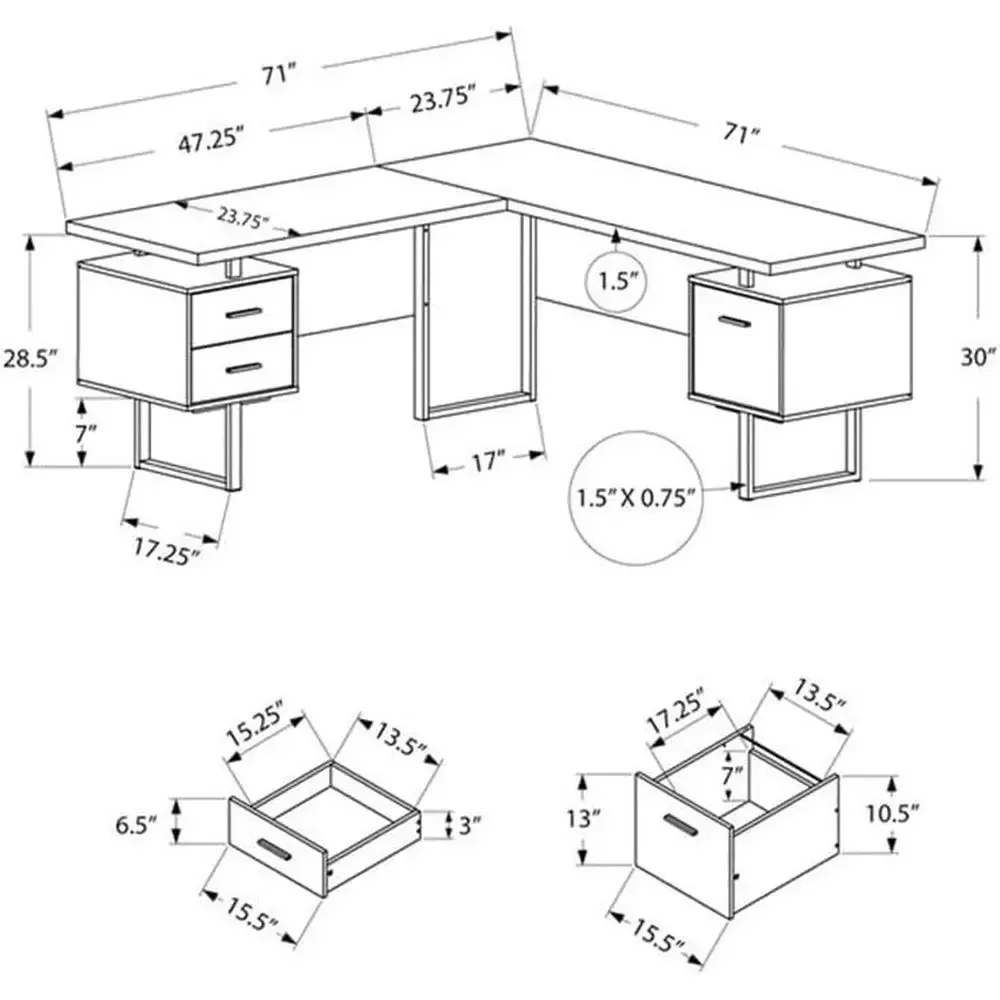 مكتب كمبيوتر على شكل حرف L بطو - مراجعة Desk Setup L Shaped وسعره