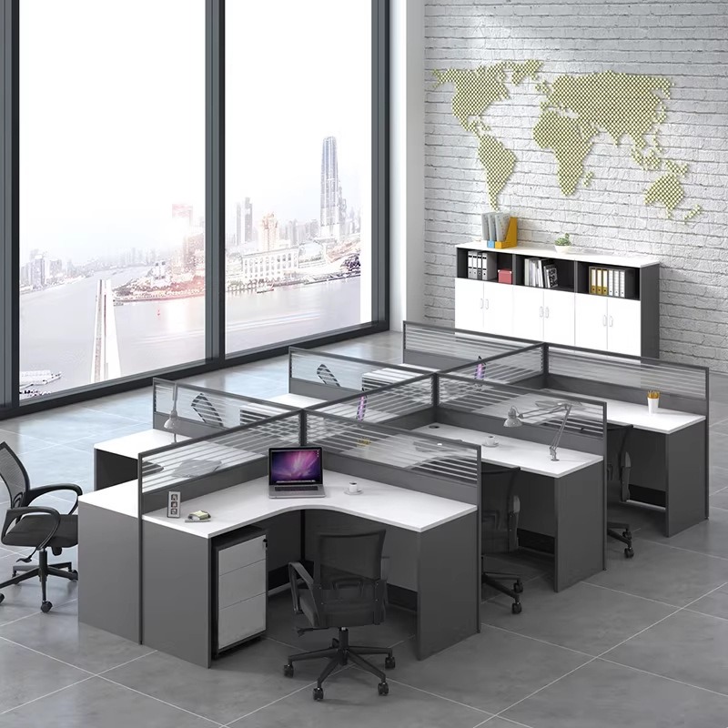 مكتب أبيض للمكاتب يتسع لـ 2 أو - مراجعة Desk Setup L Shaped وسعره