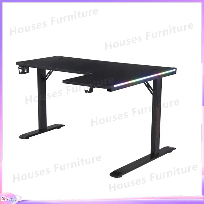 طاولة ألعاب كبيرة 160 سم مع إض - مراجعة Desk Setup L Shaped وسعره