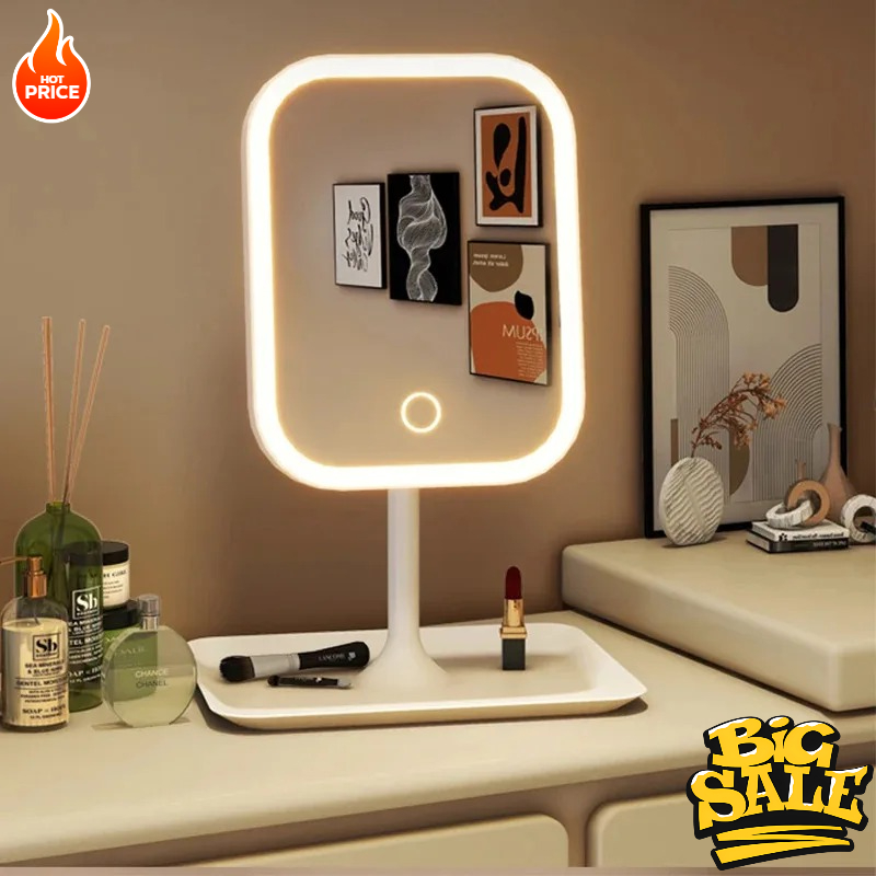مرآة تجميل حديثة بإضاءة LED لل - مراجعة Desk Setup Lamp وسعره