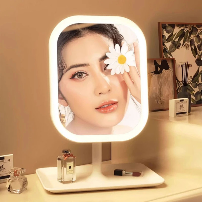 مرآة تجميل حديثة بإضاءة LED لل - مراجعة Desk Setup Lamp وسعره